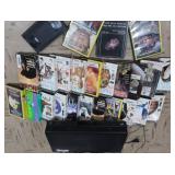 DVD/VHS PLAYER AND VHS TAPES