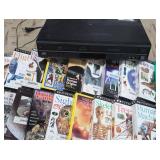 DVD/VHS PLAYER AND VHS TAPES