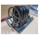 CAST IRON "WELCH" HAND CRANK GENERATOR