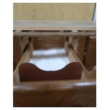 "SHAW-WALKER" WOODEN STACKING  LIBRARY FILE CABINET