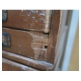 "SHAW-WALKER" WOODEN STACKING  LIBRARY FILE CABINET