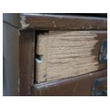 "SHAW-WALKER" WOODEN STACKING  LIBRARY FILE CABINET