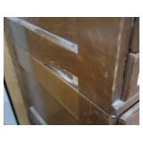 "SHAW-WALKER" WOODEN STACKING  LIBRARY FILE CABINET