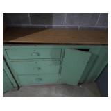 ANTIQUE ALPINE PAINTED CABINET