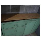 ANTIQUE ALPINE PAINTED CABINET