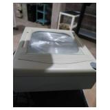 METAL ROLLY CART AND OVERHEAD WALL PROJECTOR