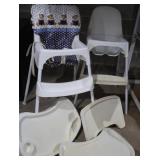 VINTAGE/ANTQ HEIGHT CHAIRS AND TABLE TOPS