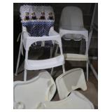 VINTAGE/ANTQ HEIGHT CHAIRS AND TABLE TOPS