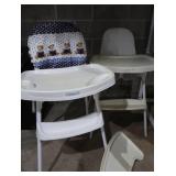 VINTAGE/ANTQ HEIGHT CHAIRS AND TABLE TOPS