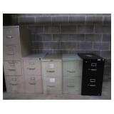 5 METAL FILE CABINETS