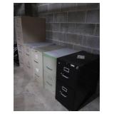5 METAL FILE CABINETS