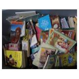 NICE LARGE CONTAINER FULL OF READING BOOKS