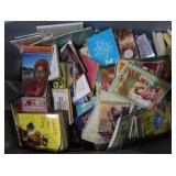 NICE LARGE CONTAINER FULL OF READING BOOKS