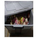 NICE LARGE CONTAINER FULL OF READING BOOKS