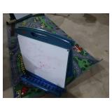 2 FLOOR EASELS AND FUNKY ROAD MAP RUG