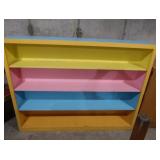 COLORFUL LONG WOODEN SHELF