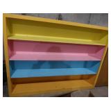 COLORFUL LONG WOODEN SHELF