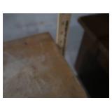 SMALL WOODEN STEP STOOL AND WOODEN BLOCK/STAND