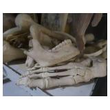 METAL ROLLY CART WITH MINI HUMAN ANATOMY DEMONSTRATION