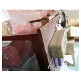 WOODEN TABLE WITH DRAWER WITH MYSTERY ITEMS