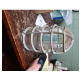 GLASS AND METAL LIGHT FIXTURE