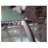 GLASS AND METAL LIGHT FIXTURE