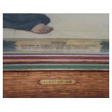 HISTORIC ANTIQUE  3~PANEL MURAL OVER 10 FEET LONG "BLASHFIELD / SIMMONS / WALKER"