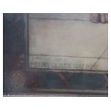 HISTORIC ANTIQUE  3~PANEL MURAL OVER 10 FEET LONG "BLASHFIELD / SIMMONS / WALKER"