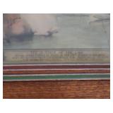 HISTORIC ANTIQUE  3~PANEL MURAL OVER 10 FEET LONG "BLASHFIELD / SIMMONS / WALKER"