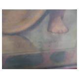 HISTORIC ANTIQUE  3~PANEL MURAL OVER 10 FEET LONG "BLASHFIELD / SIMMONS / WALKER"