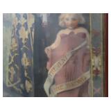 HISTORIC ANTIQUE  3~PANEL MURAL OVER 10 FEET LONG "BLASHFIELD / SIMMONS / WALKER"