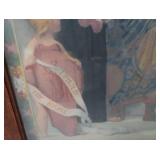 HISTORIC ANTIQUE  3~PANEL MURAL OVER 10 FEET LONG "BLASHFIELD / SIMMONS / WALKER"