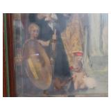 HISTORIC ANTIQUE  3~PANEL MURAL OVER 10 FEET LONG "BLASHFIELD / SIMMONS / WALKER"