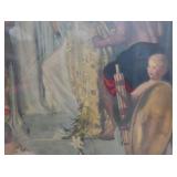 HISTORIC ANTIQUE  3~PANEL MURAL OVER 10 FEET LONG "BLASHFIELD / SIMMONS / WALKER"