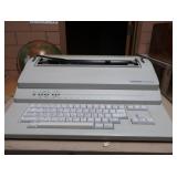 METAL ROLLY CART WITH TYPER, PHONE AND DVD/VHS PLAYER