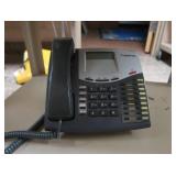 METAL ROLLY CART WITH TYPER, PHONE AND DVD/VHS PLAYER