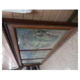 HISTORIC ANTIQUE  3~PANEL MURAL OVER 10 FEET LONG "BLASHFIELD / SIMMONS / WALKER"