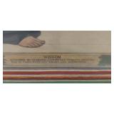 HISTORIC ANTIQUE  3~PANEL MURAL OVER 10 FEET LONG "BLASHFIELD / SIMMONS / WALKER"
