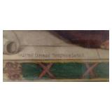 HISTORIC ANTIQUE  3~PANEL MURAL OVER 10 FEET LONG "BLASHFIELD / SIMMONS / WALKER"