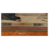 HISTORIC ANTIQUE  3~PANEL MURAL OVER 10 FEET LONG "BLASHFIELD / SIMMONS / WALKER"