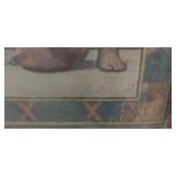 HISTORIC ANTIQUE  3~PANEL MURAL OVER 10 FEET LONG "BLASHFIELD / SIMMONS / WALKER"