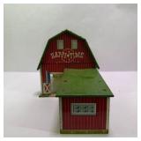 Vintage Marx Modern Farm Set with Barn, Silo, Animals, and Box