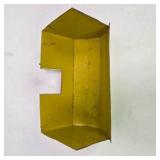 Vintage Tin Litho Red Barn Toy Building with Yellow Roof