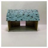 Vintage Rolling Acres Farm Tin Litho Barn Toy Building