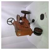 Vintage Farmall 400 Kids Pedal Tractor Red Metal Ride-On Eska Style