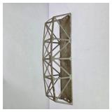 Vintage Metal Model Train Truss Bridge Section
