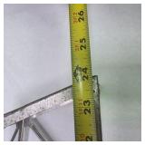 Vintage Silver Metal Model Train Truss Bridge Section