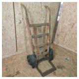 Vintage Wooden Two-Wheel Hand Truck Dolly