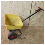 Ortho Yellow Push Lawn and Garden Broadcast Spreader