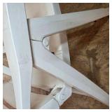 Pair of White Folding Patio Chairs